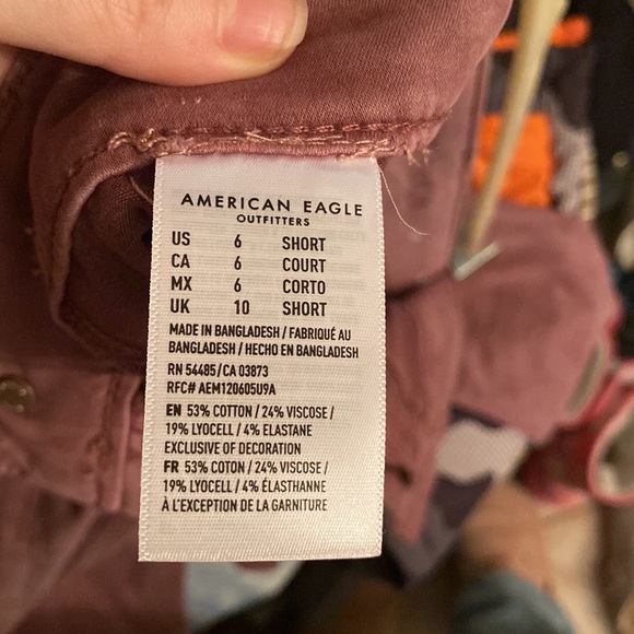 NWOT Mauve American Eagle jeans size 6 short - Picture 7 of 7
